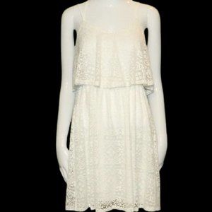 Soprano $50 White Eyelet Popover Criss X Straps